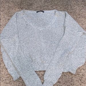 Knit cropped sweater
